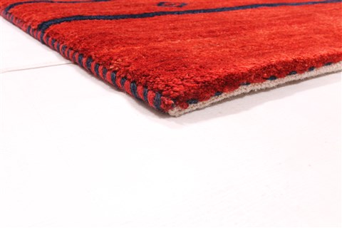 Gabbeh Blue Hand Knotted 40 X 63 Area Rug 254-29976 Image 1