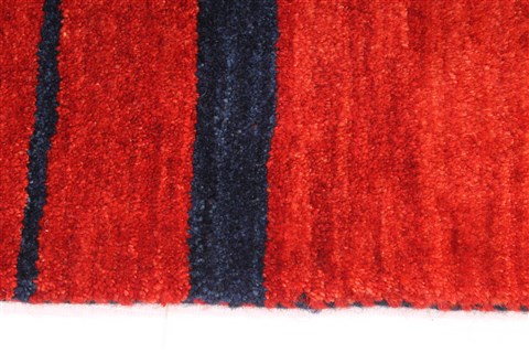 Gabbeh Blue Hand Knotted 40 X 63 Area Rug 254-29976 Image 4