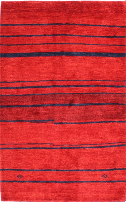 Gabbeh Blue Hand Knotted 40 X 63 Area Rug 254-29976 Image 0
