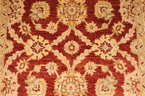Pishavar Beige Hand Knotted 40 X 61  Area Rug 254-29977 Image 3