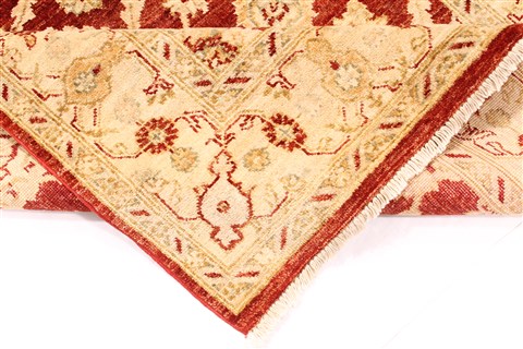 Pishavar Beige Hand Knotted 40 X 61  Area Rug 254-29977 Image 7