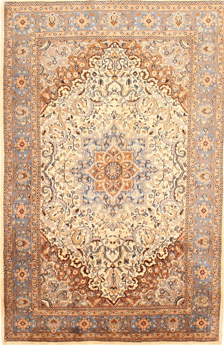Malayer Beige Hand Knotted 40 X 60  Area Rug 254-29978 Image 0