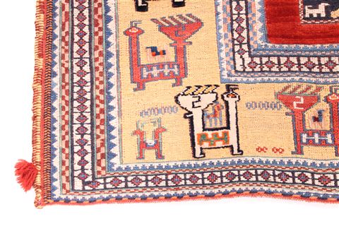 Gabbeh Blue Hand Knotted 310 X 58 Area Rug 254-29983 Image 1
