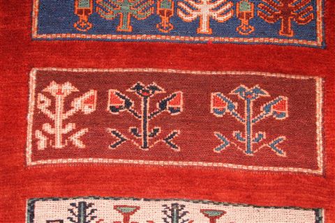 Gabbeh Blue Hand Knotted 310 X 58 Area Rug 254-29983 Image 3
