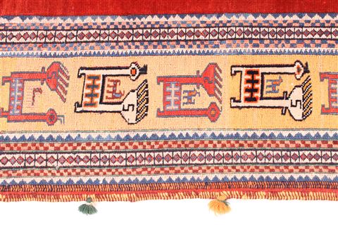 Gabbeh Blue Hand Knotted 310 X 58 Area Rug 254-29983 Image 4