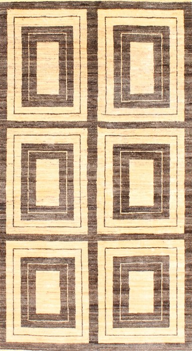 Modern Brown Hand Knotted 310 X 56 Area Rug 254-29984 Image 0