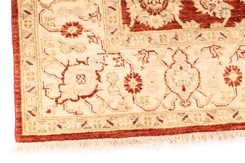Pishavar Red Hand Knotted 52 X 611 Area Rug 254-29989 Image 1