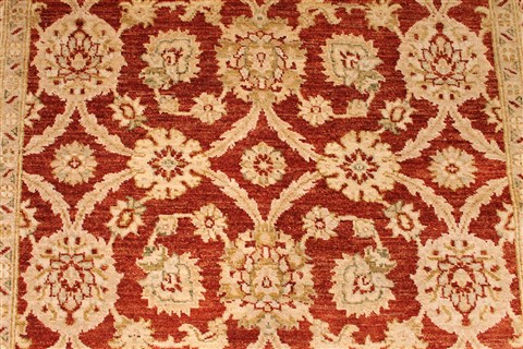 Pishavar Red Hand Knotted 52 X 611 Area Rug 254-29989 Image 2