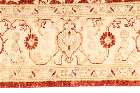 Pishavar Red Hand Knotted 52 X 611 Area Rug 254-29989 Image 3