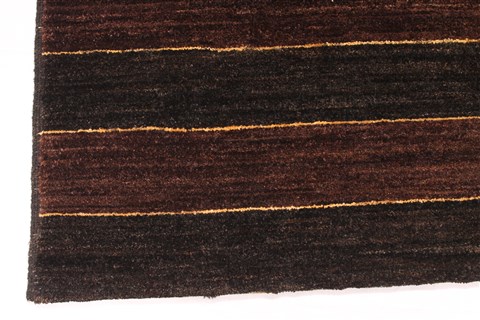 Gabbeh Black Hand Knotted 48 X 65 Area Rug 254-29990 Image 1