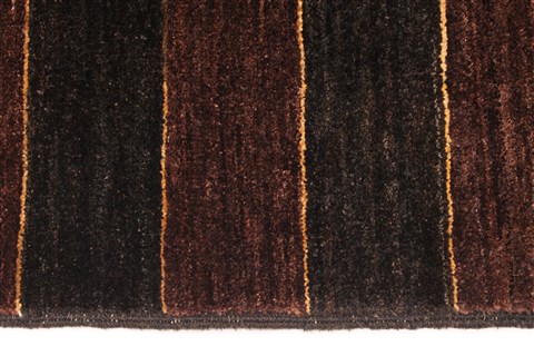 Gabbeh Black Hand Knotted 48 X 65 Area Rug 254-29990 Image 3