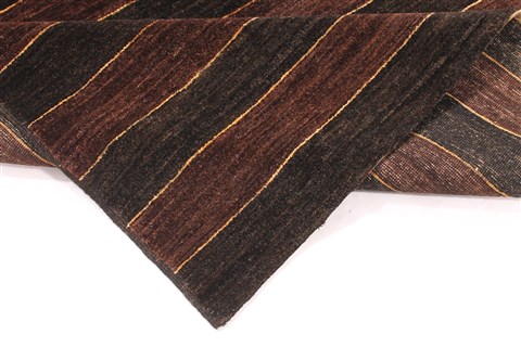 Gabbeh Black Hand Knotted 48 X 65 Area Rug 254-29990 Image 7