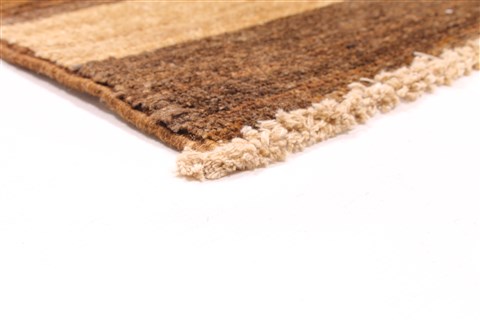 Gabbeh Brown Hand Knotted 48 X 67 Area Rug 254-29991 Image 4