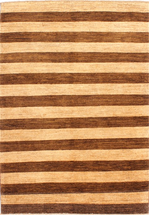 Gabbeh Brown Hand Knotted 48 X 67 Area Rug 254-29991 Image 0