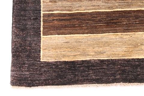 Gabbeh Beige Hand Knotted 411 X 70 Area Rug 254-29992 Image 1