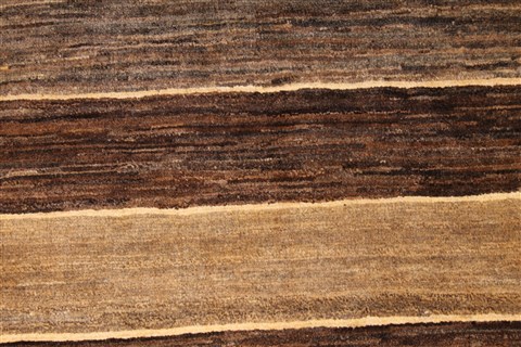Gabbeh Beige Hand Knotted 411 X 70 Area Rug 254-29992 Image 2