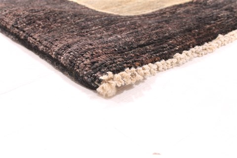Gabbeh Beige Hand Knotted 411 X 70 Area Rug 254-29992 Image 4