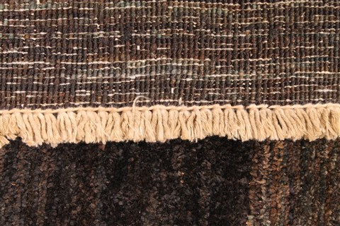Gabbeh Black Hand Knotted 410 X 62 Area Rug 254-29993 Image 5
