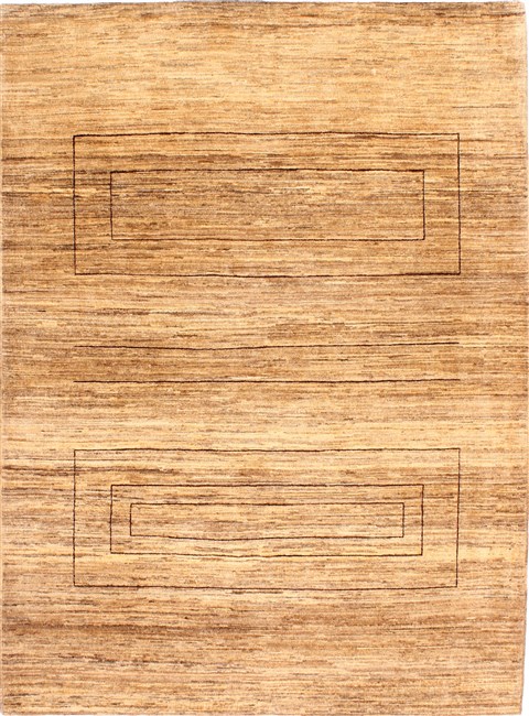 Gabbeh Beige Hand Knotted 50 X 69 Area Rug 254-29995 Image 0
