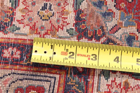 Kashan Beige Hand Knotted 108 X 1410 Area Rug 254-29998 Image 8