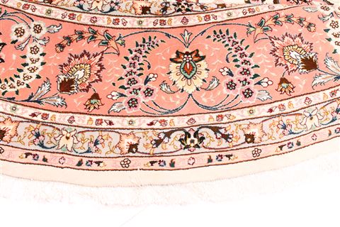 Tabriz Purple Round Hand Knotted 910 X 910 Area Rug 254-30002 Image 7