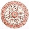 Tabriz Purple Round Hand Knotted 910 X 910 Area Rug 254-30002 Thumb 0