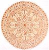 Tabriz Green Round Hand Knotted 910 X 910 Area Rug 254-30003 Thumb 0