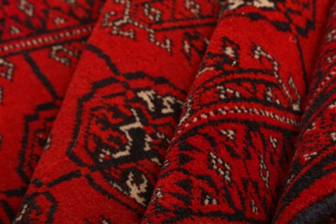 Bokhara Red Hand Knotted 42 X 510 Area Rug 253-30007 Image 2