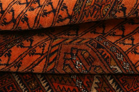 Kunduz Orange Hand Knotted 40 X 66 Area Rug 253-30010 Image 3