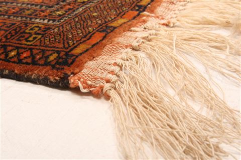 Kunduz Orange Hand Knotted 40 X 66 Area Rug 253-30010 Image 6