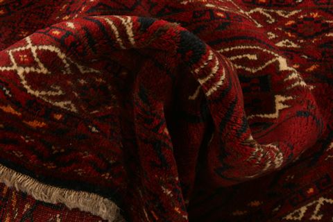 Turkman Red Hand Knotted 26 X 54 Area Rug 253-30011 Image 1