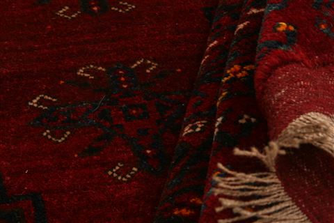 Turkman Red Hand Knotted 37 X 510 Area Rug 253-30017 Image 2
