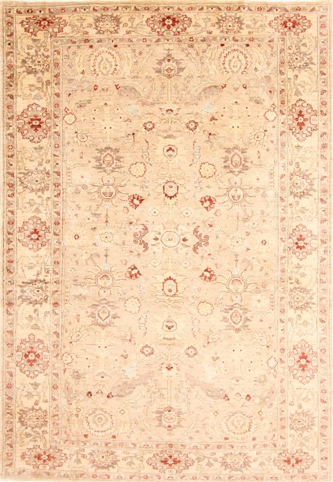 Ziegler Beige Hand Knotted 61 X 88 Area Rug 254-30022 Image 0