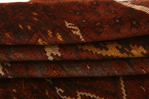 Kunduz Red Hand Knotted 31 X 51 Area Rug 100-30024 Image 4