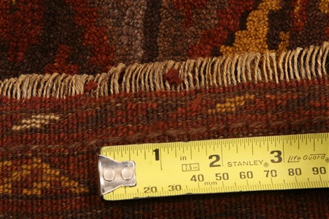 Kunduz Red Hand Knotted 31 X 51 Area Rug 100-30024 Image 5
