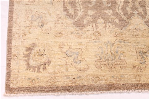 Pishavar Beige Hand Knotted 510 X 90 Area Rug 254-30025 Image 1