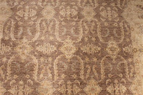 Pishavar Beige Hand Knotted 510 X 90 Area Rug 254-30025 Image 2