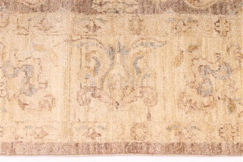 Pishavar Beige Hand Knotted 510 X 90 Area Rug 254-30025 Image 3