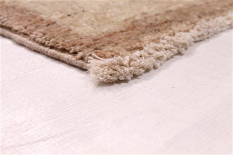Pishavar Beige Hand Knotted 510 X 90 Area Rug 254-30025 Image 4