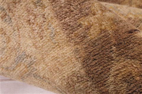 Pishavar Beige Hand Knotted 510 X 90 Area Rug 254-30025 Image 9