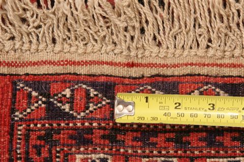 Turkman Red Hand Knotted 30 X 39  Area Rug 253-30026 Image 4