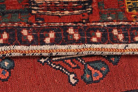 Gabbeh Multicolor Hand Knotted 70 X 96 Area Rug 254-30027 Image 5