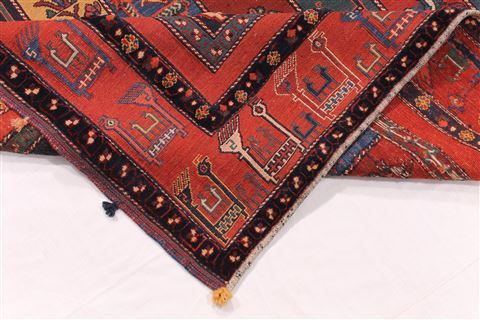 Gabbeh Multicolor Hand Knotted 70 X 96 Area Rug 254-30027 Image 7