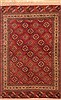Jaldar Red Hand Knotted 53 X 711  Area Rug 253-30031 Thumb 0