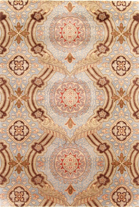 Ziegler Brown Hand Knotted 61 X 810 Area Rug 254-30036 Image 0