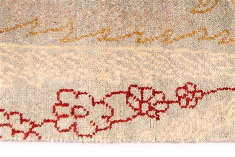 Modern Brown Hand Knotted 60 X 89 Area Rug 254-30040 Image 4