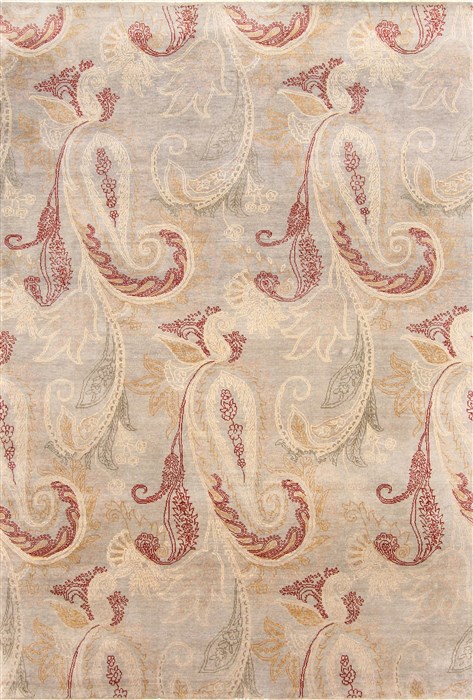 Modern Brown Hand Knotted 60 X 89 Area Rug 254-30040 Image 0