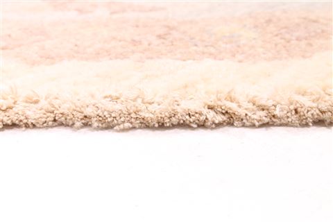 Pishavar Beige Oval Hand Knotted 68 X 102 Area Rug 254-30041 Image 4