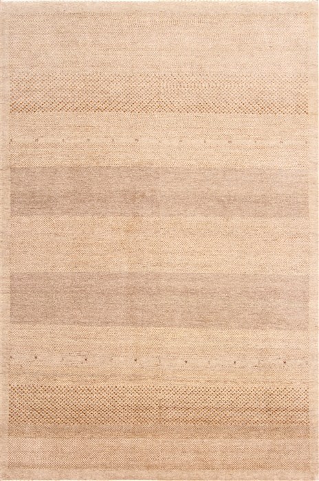 Gabbeh Beige Hand Knotted 63 X 94 Area Rug 254-30044 Image 0