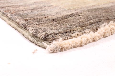 Modern Grey Hand Knotted 63 X 102 Area Rug 254-30046 Image 4